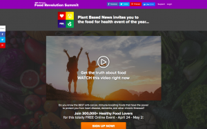Funnel Hack: Food Revolution Summit 2021