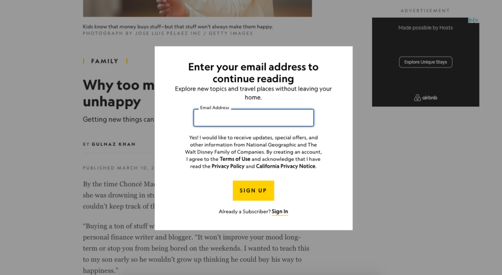 Funnel Hacker: National Geographic Email Marketing
